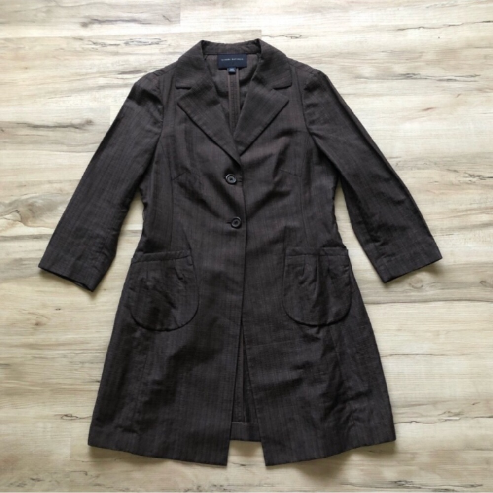 Brown Banana Republic Long Trench Coat Jacket
